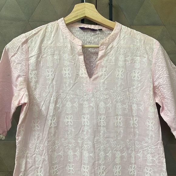 Light baby pink Kurti with elbow sleeves in size small - Picture 3 of 6